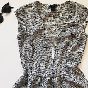 Knee length zip front dress